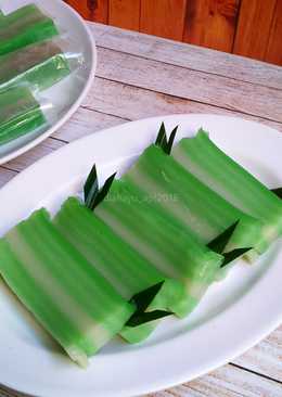 Kue lapis pandan (kanji)