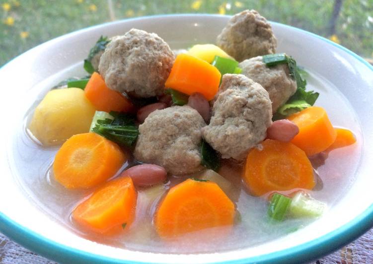 Resep Sup Bola2 Daging & Kacang Merah By Marlina Rosa