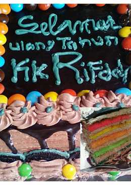 Rainbow cake ultah