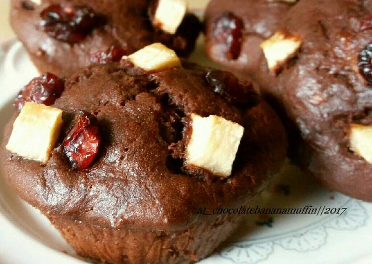 Resep Chocolate banana muffin - Anik wina