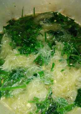 Sayur sop daun labu siam bihun