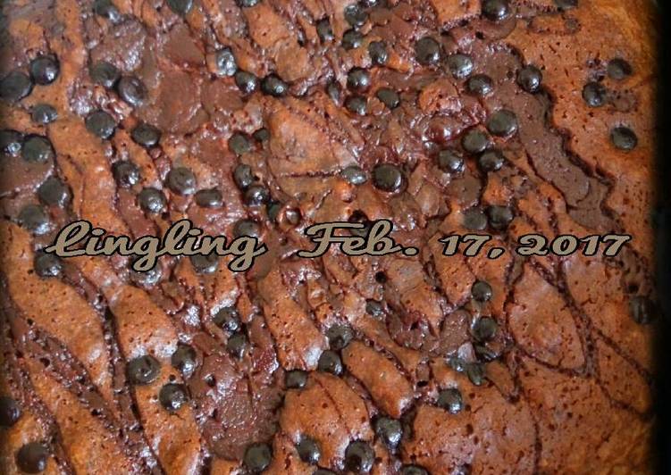 Resep Brownies 3 coklat jadul ?????? no bp - Lingling