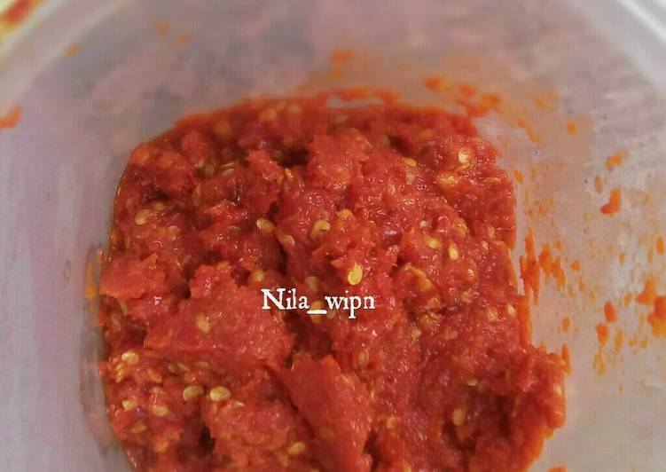 resep Saos Sambal Cabai Merah