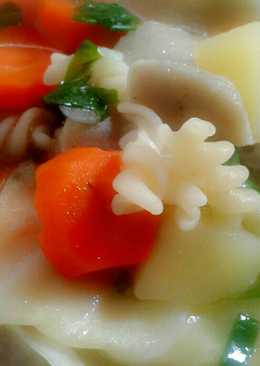 SUP SEHAT UNTUK ANAK (Macaroni sayur dan baso)