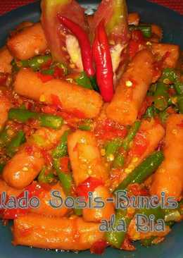 Balado Sosis Mix Buncis Pedas
