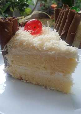 Lemon cheese cake with chocolatos