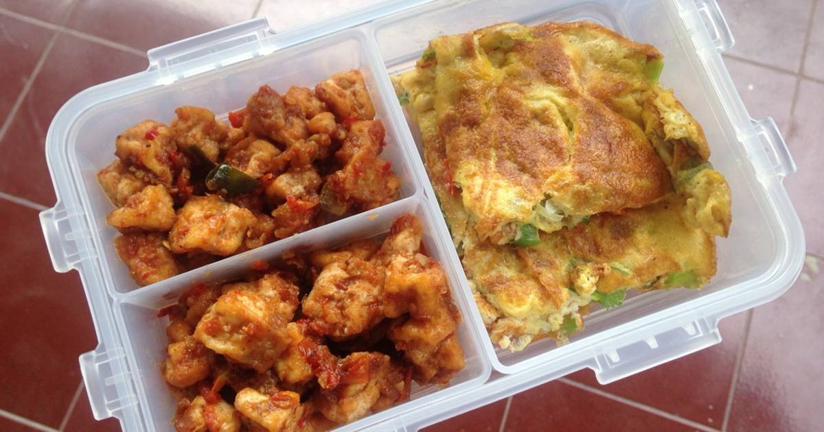 Resep Tahu Balado Dadar Tomat (menu diet GM day 5) oleh 