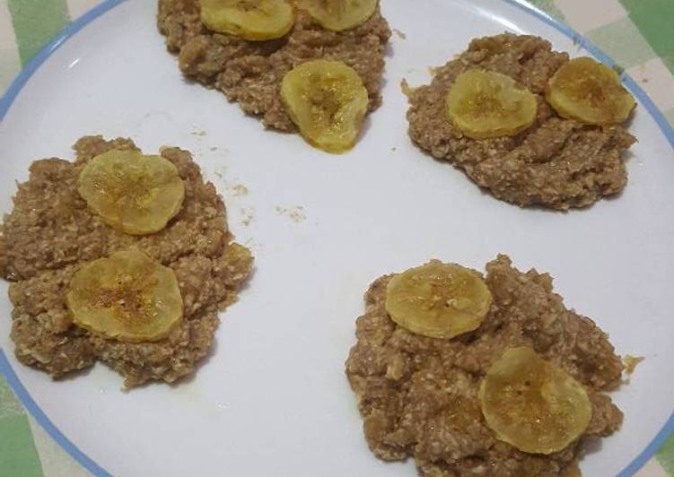 resep lengkap untuk Banana Oat Cookies Mpasi (8m+)