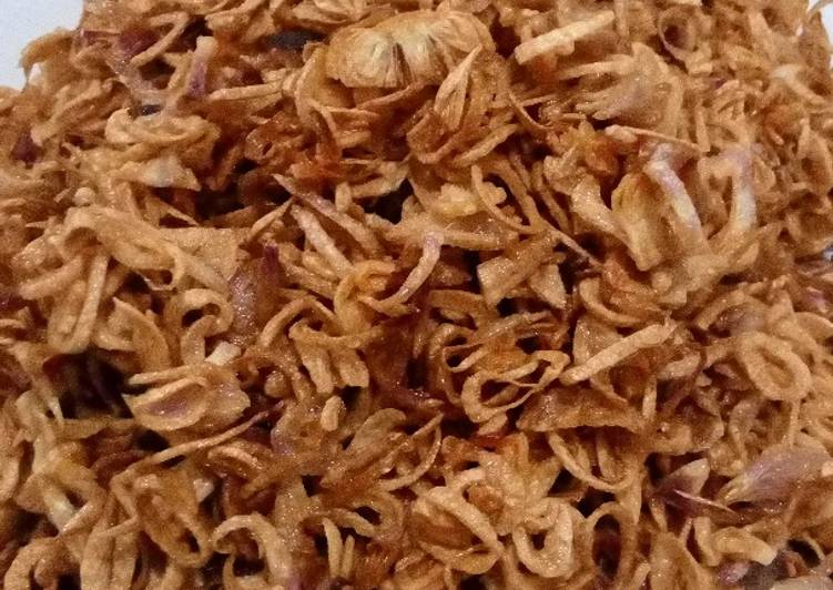 resep makanan Bawang goreng krispy (praktis)