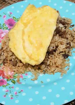 Nasi Goreng Ikan Peda dengan Telor Bebek