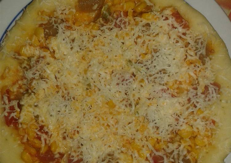 resep lengkap untuk Pizza Ricecooker simple empuk