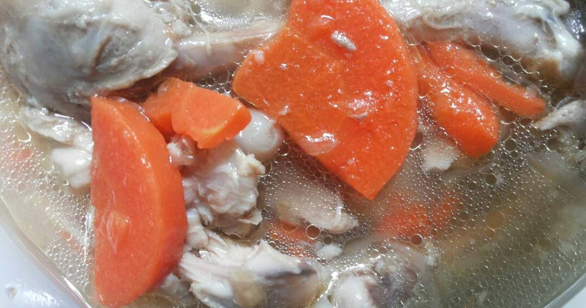 Resep Sup tulang ayam ala Sheellfia Permana