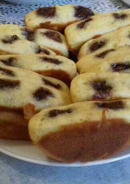 Pukis pisang toping coklat