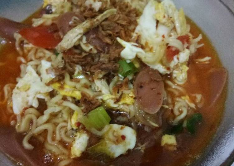 resep masakan Mi tektek instan