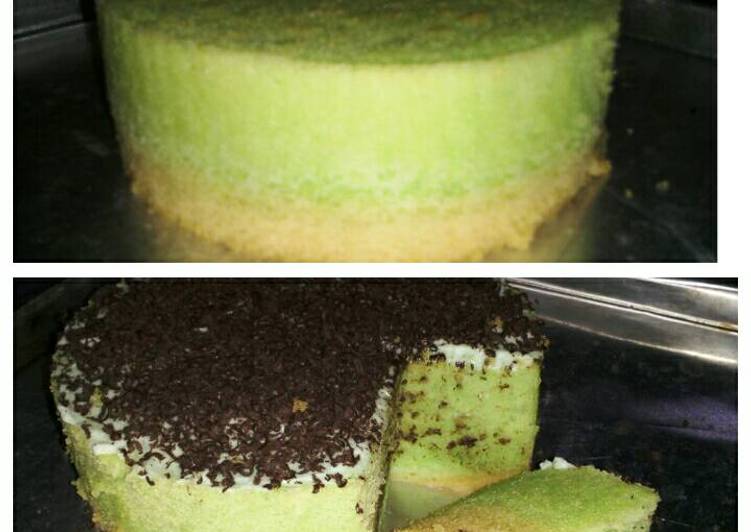 resep Brownies kukus pandan wortel