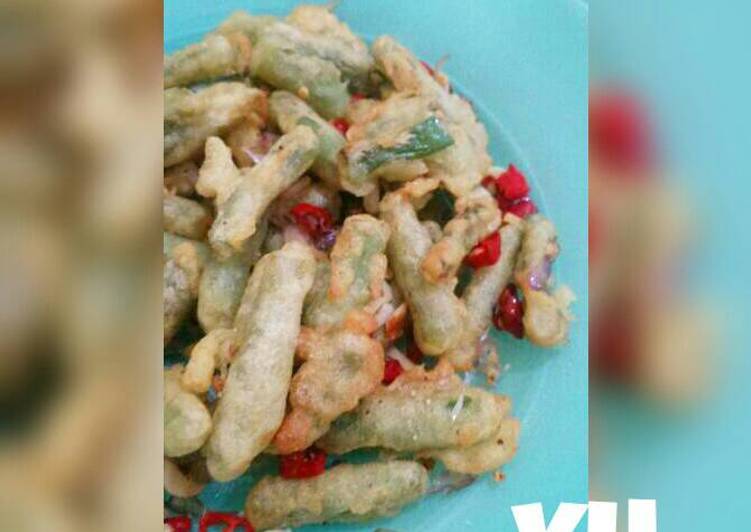 resep lengkap untuk Buncis cabai garam ala chinese resto