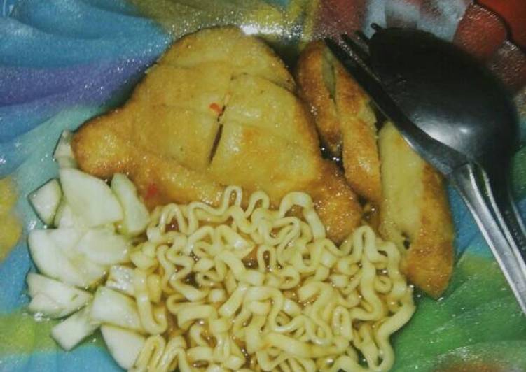 cara membuat Pempek dos isi sosis dan telur