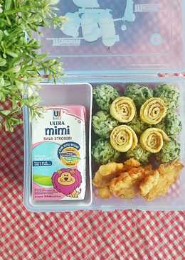 Bola Nasi Bayam (Bekal Anak)