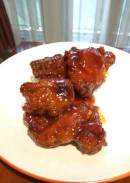 Barbeque Honey Chicken Glaze (Ayam saus barbecue madu)