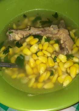 Sup jagung tulang ayam