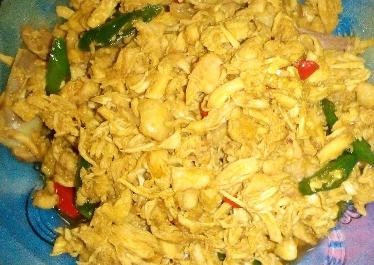 Ayam suwir cabe mehi