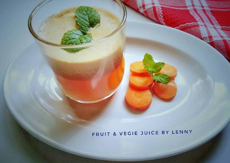 cara membuat Fruit & vegie juice (#pr_jus)