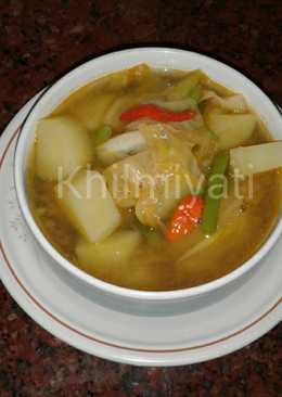 Sayur sop kaldu kepala udang