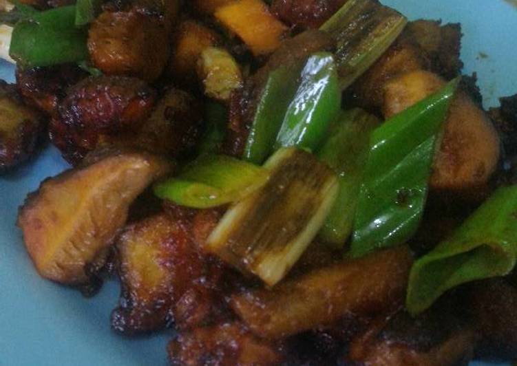 resep masakan Sambal Gurita Jamur Shitake