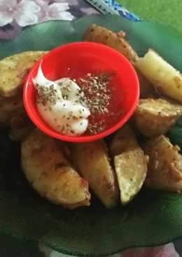 Fried Potato Wedges gampang