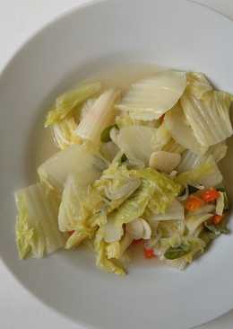 Tumis Sawi Putih Pedas