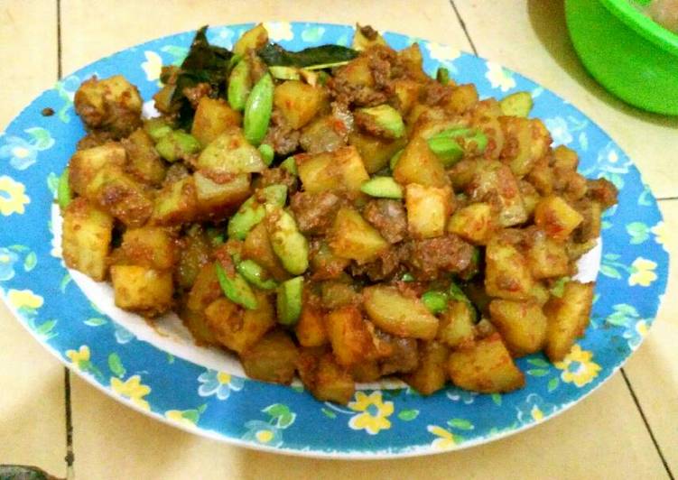 Resep Sambal goreng kentang ati pete By vony