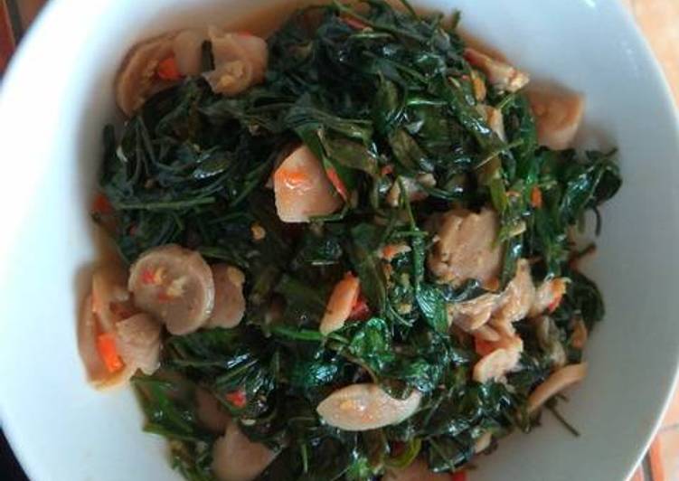 Tumis kangkung bumbu kencur #SeninSemangat