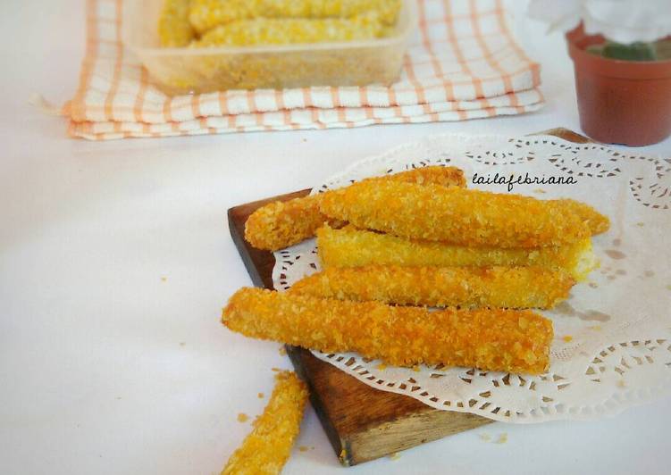 resep lengkap untuk Home-made chicken stick (chicken nugget)