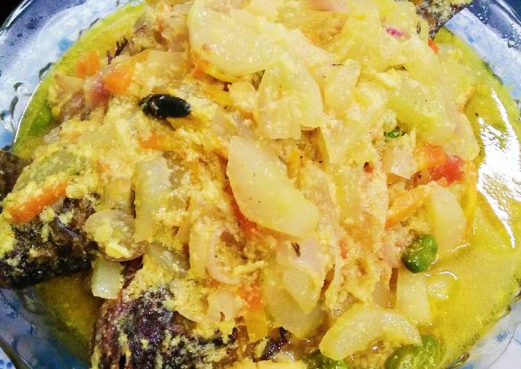 cara membuat Acar Mujahir Bumbu Kuning (NO MSG)