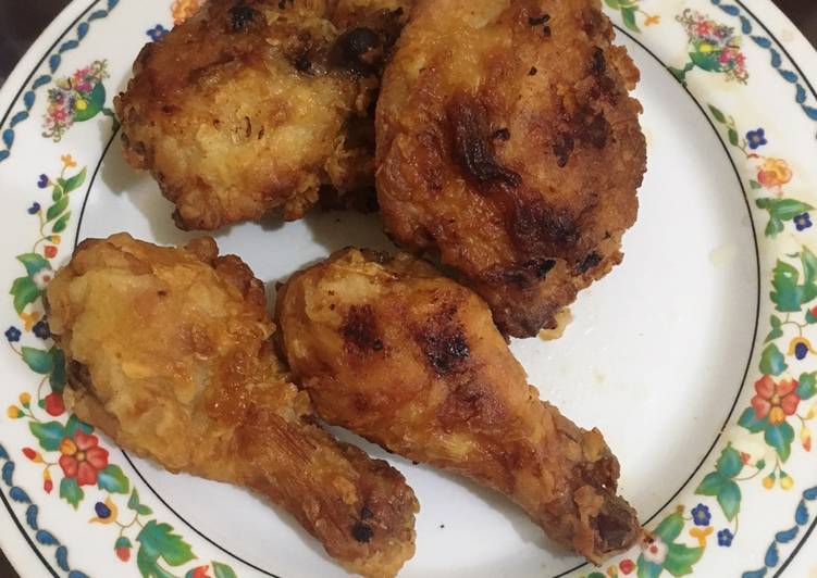 resep masakan Honey-glazed Fried Chicken ala Bonchon