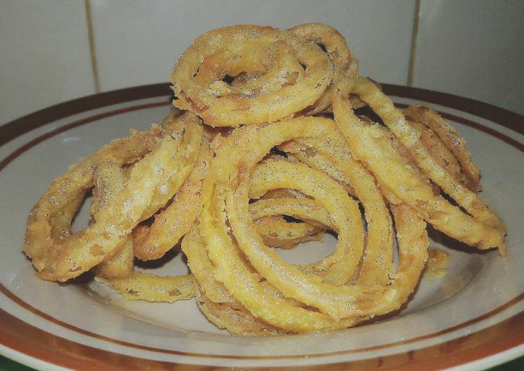 resep masakan Onion Ring (Cemilan sedap dan praktis)