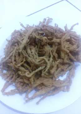 Jamur enoki crispy