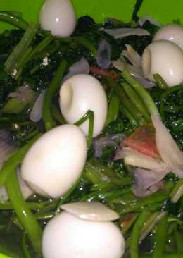 Tumis kangkung puyuh
