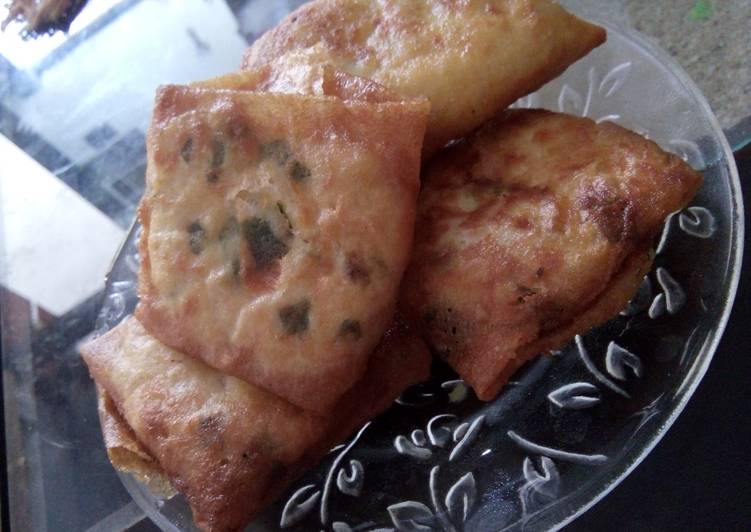 resep masakan Martabak Telur Isi Tahu dan Daging