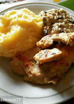 Grilled Chicken + Mashed Potato + Mushroom Sauce