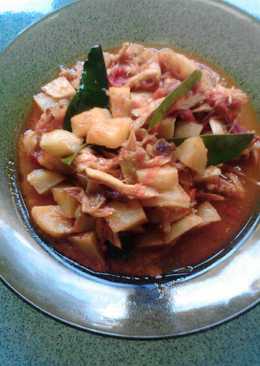 Kentang ayam suir bumbu merah