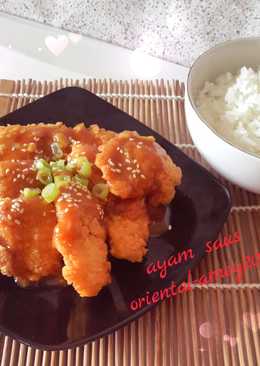 Ayam wijen saus oriental