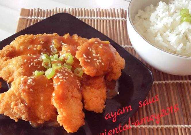  Resep  Ayam  wijen saus oriental  oleh amei Cookpad