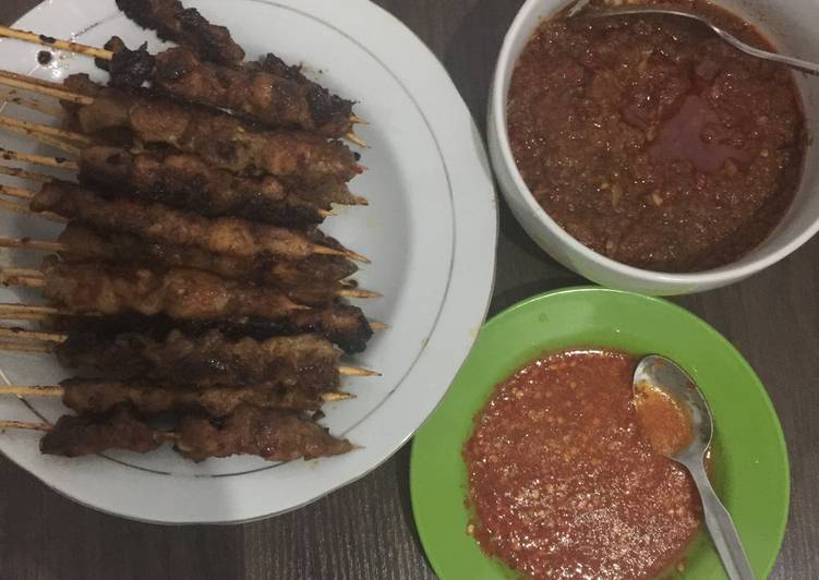 resep masakan Sate ayam bumbu kacang