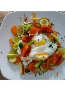 Menu diet (simpel) poach egg with simpel salad ð