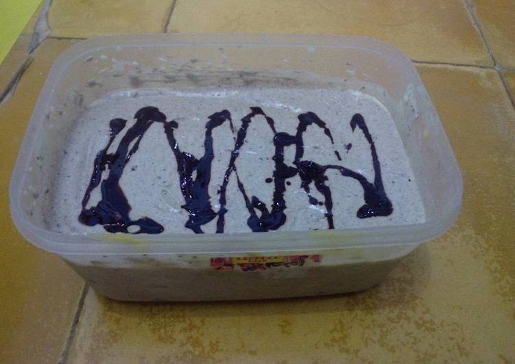 resep lengkap untuk Ice Cream Durian With Oreo