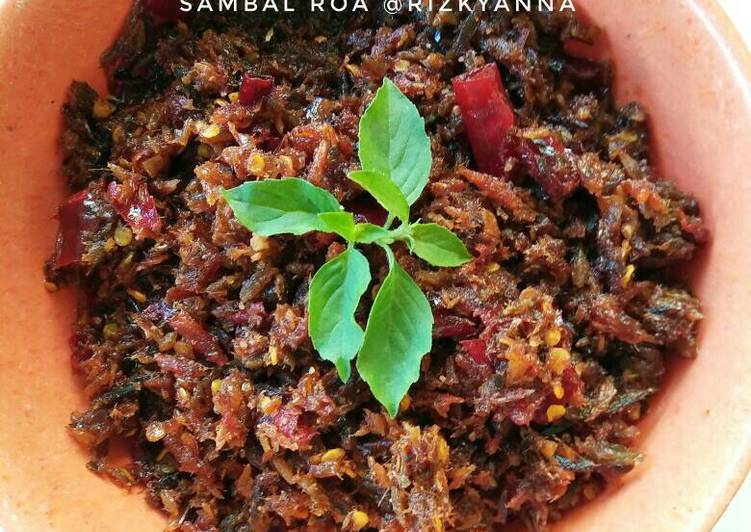 resep lengkap untuk Sambal Roa