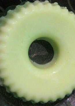 Puding susu sirup melon
