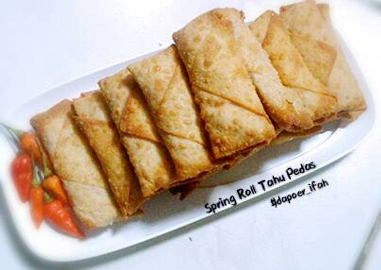 gambar untuk resep makanan Spring Roll Tahu pedas