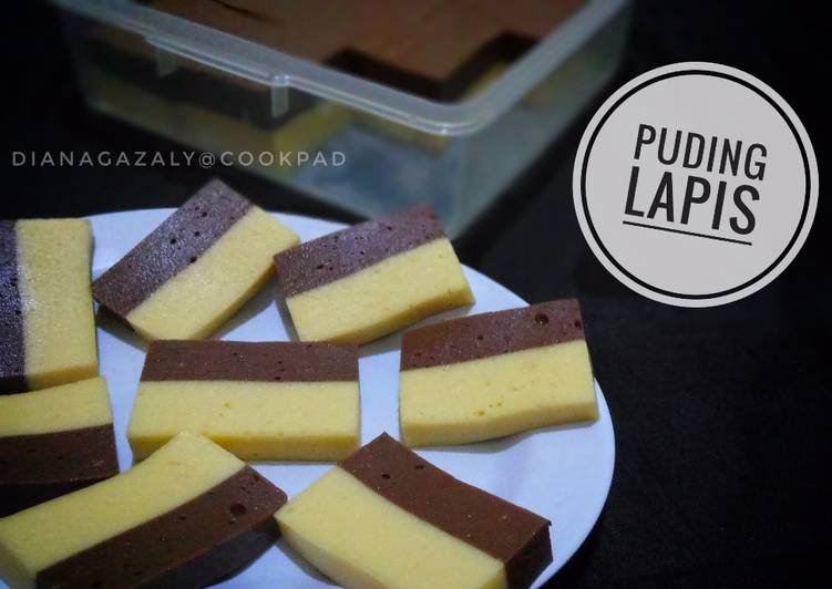 resep makanan Puding Lapis by diana az